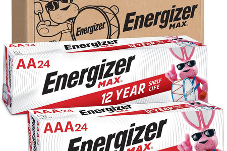 AA Batteries and AAA Batteries, 24 Max Double a Batteries and 24 Max Triple a Batteries Combo Pack, 48 Count
